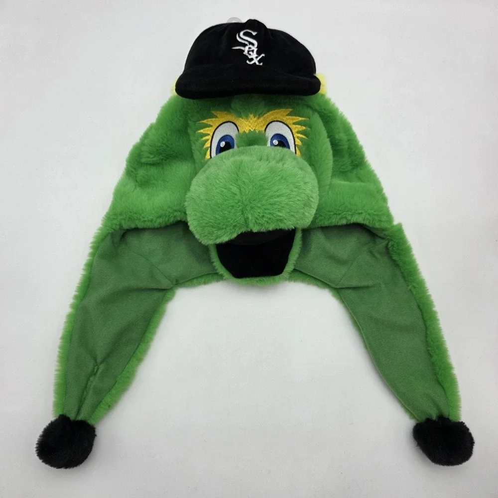 Chicago White Sox Southpaw Mascot Plush Hat Green Fuzzy MLB Baseball FOCO NWOT